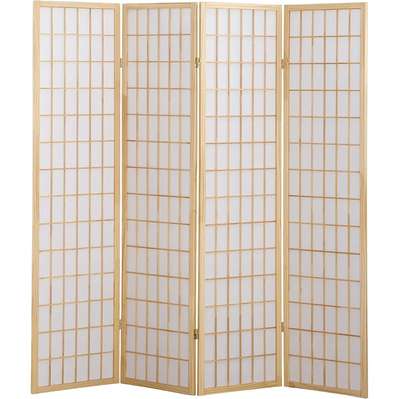 ฉากกั้นห้องแบบ 4 แผงสไตล์โอเรี - Shoji Screen Divider บทวิจารณ์และราคา