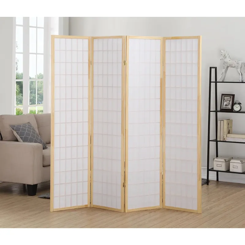 ฉากกั้นห้องแบบ 4 แผงสไตล์โอเรี - Shoji Screen Divider บทวิจารณ์และราคา