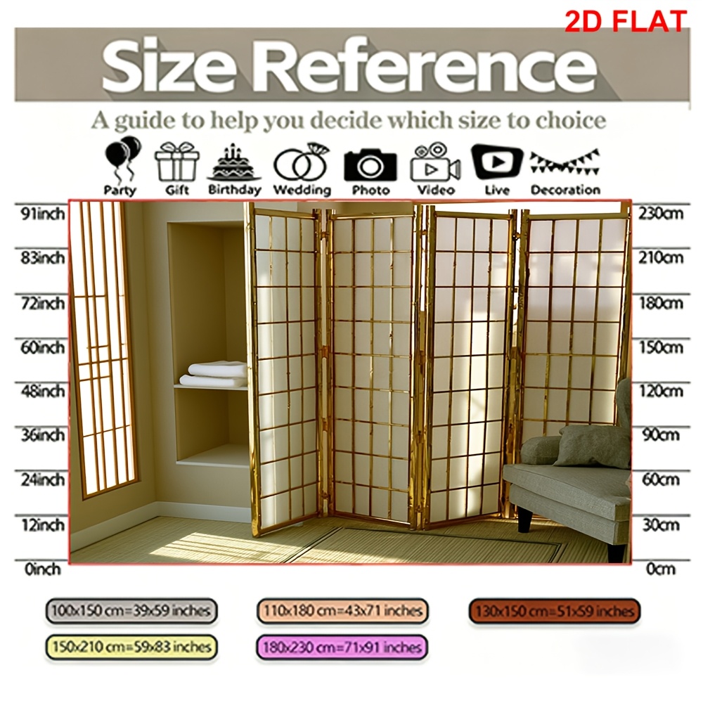ฉากกั้นห้องแบบพับได้สไตล์โชจิญ - Shoji Screen Divider บทวิจารณ์และราคา