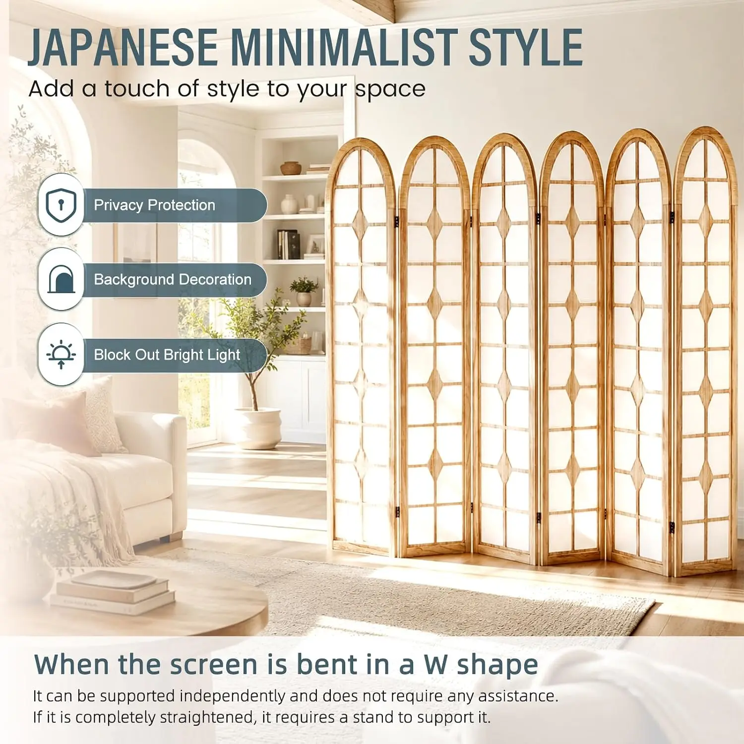 ฉากกั้นห้องโชจิ 6 แผง, ฉากกั้น - Shoji Screen Divider บทวิจารณ์และราคา