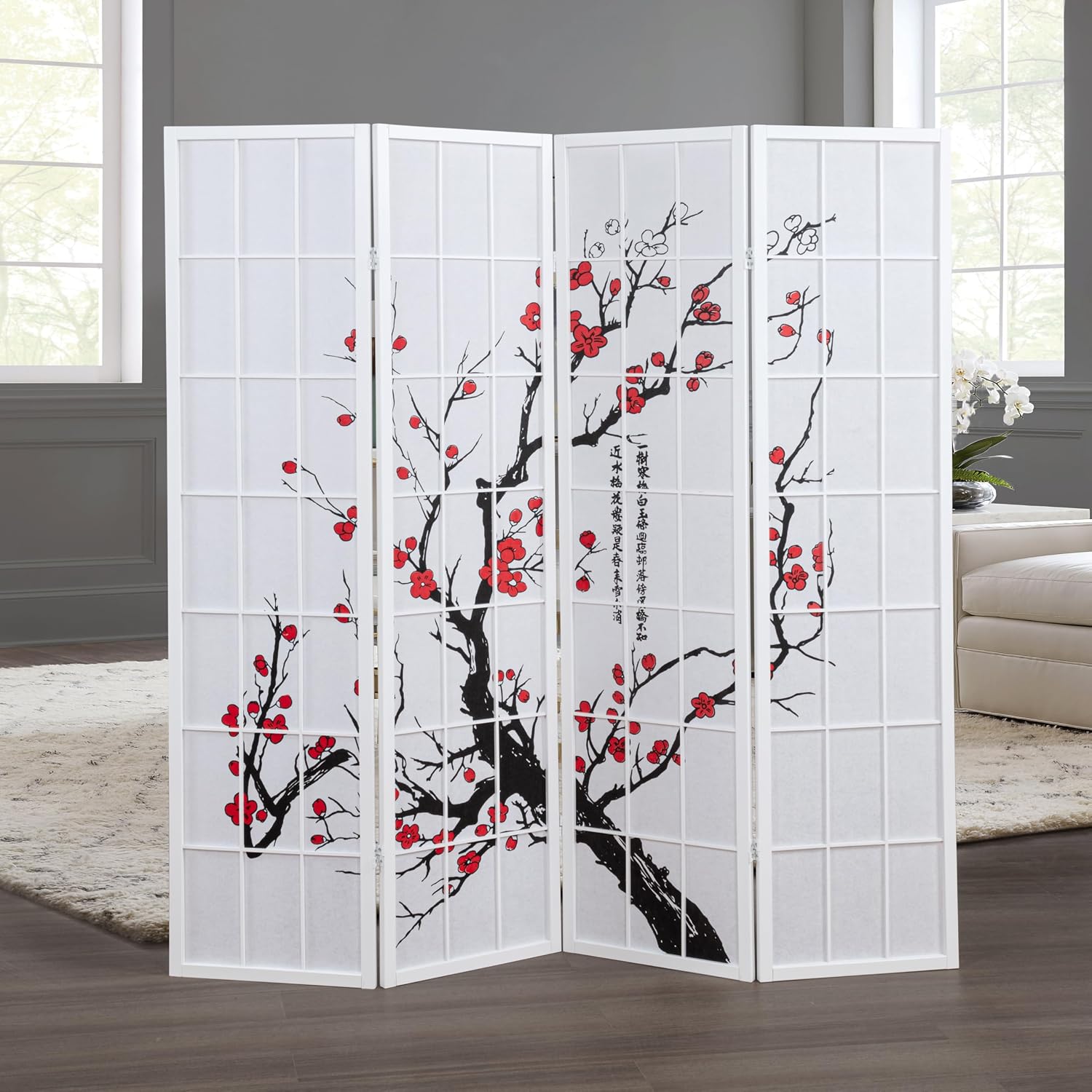 ฉากกั้นห้องแบบพับได้สไตล์ญี่ปุ - Shoji Screen Divider บทวิจารณ์และราคา