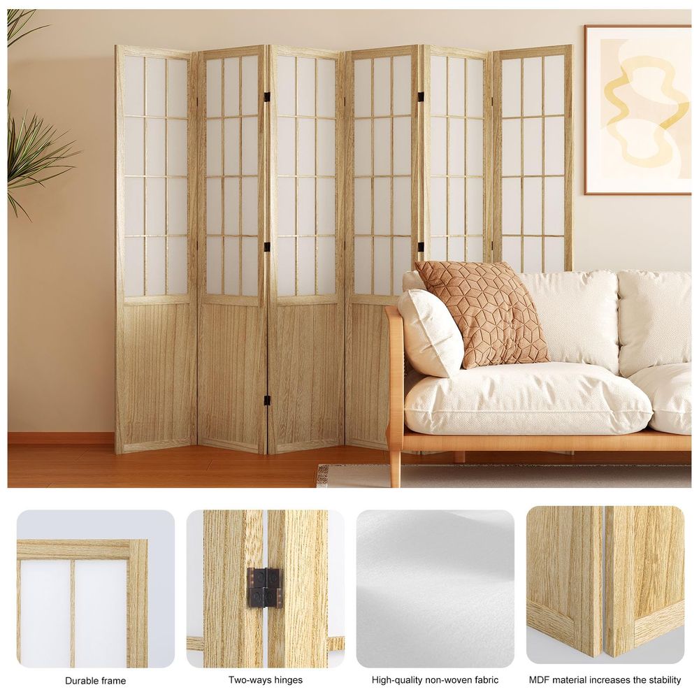 ฉากกั้นห้องแบบญี่ปุ่น ขนาด 66. - Shoji Screen Divider บทวิจารณ์และราคา